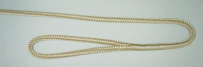 3/8" X 4' NYLON DOUBLE BRAID FENDER LINE - GOLD & WHITE